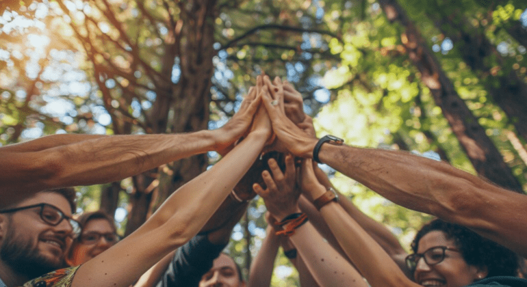 Trabalho em equipe com Team-building