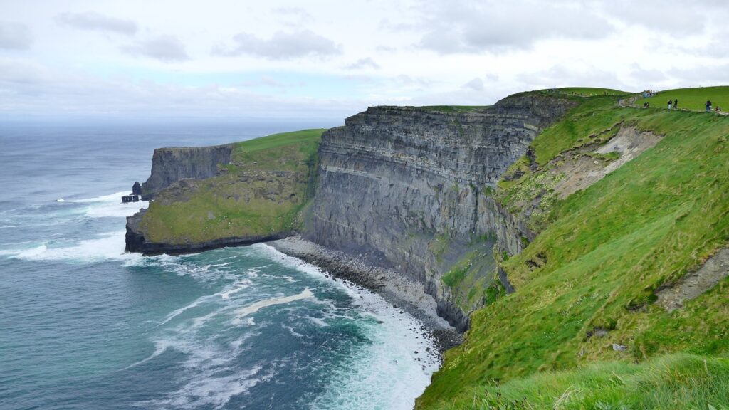 Imagem dos Penhascos de Moher, em viagem para Irlanda