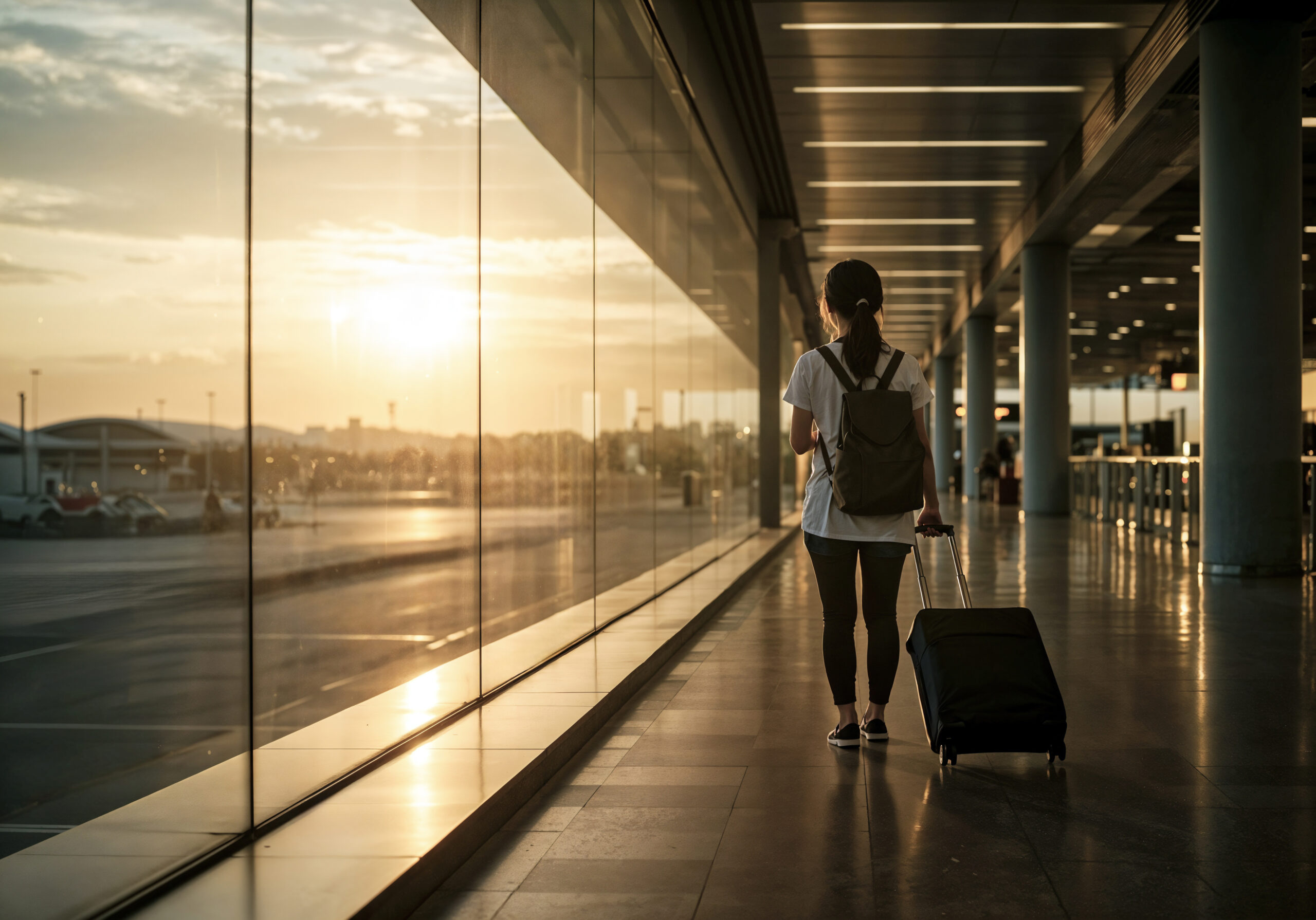 imagem ilustrativa de pessoa viajando