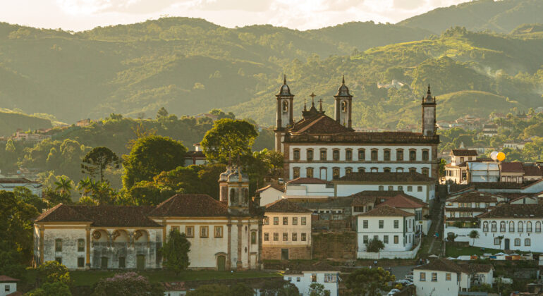 Imagem do centro de Ouro Preto em Viagem para Minas Gerais.